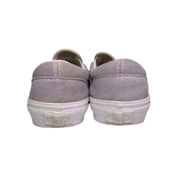 Vans Classic Slip On Silver Shoes With Box Kids Size 3.5 - Picture 6 of 16